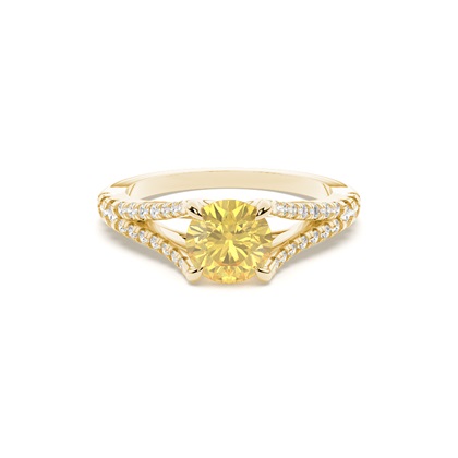 Yellow Gold Yellow Diamond Engagement Rings