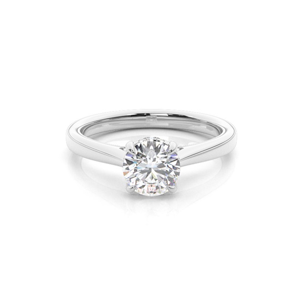 Hidden Halo Diamond Engagement Rings