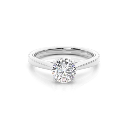 Hidden Halo Diamond Engagement Rings