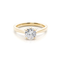 Hidden Halo Diamond Engagement Rings
