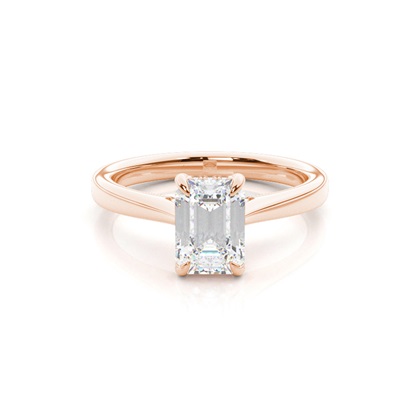 Emerald Cut Diamond Engagement Rings