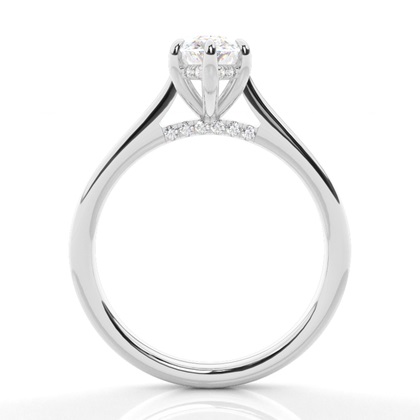 Hidden Halo Diamond Engagement Rings