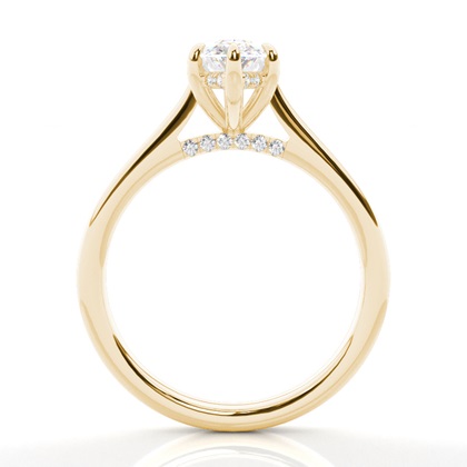 Hidden Halo Diamond Engagement Rings