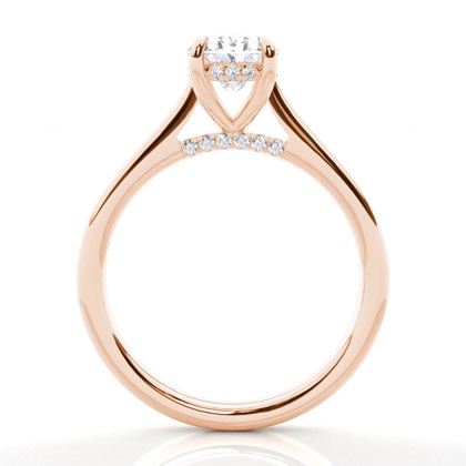 Oval Rotgold Diamantschmuck Geschenke