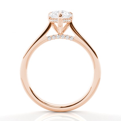 Hidden Halo Diamond Engagement Rings