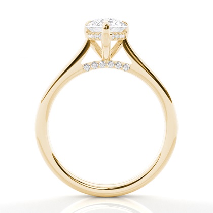 Hidden Halo Diamond Engagement Rings