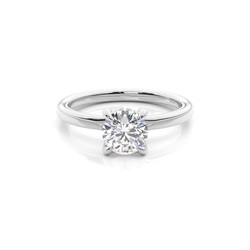 Hidden Halo Diamond Engagement Rings