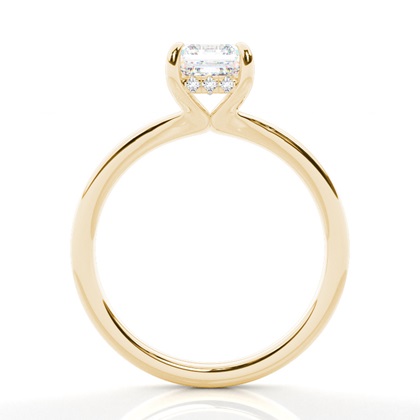 2.00 Carat Gelbgold Halo Verlobungsringe