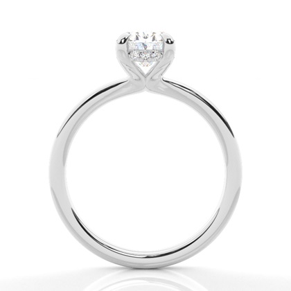 1.00 Carat Platin Halo Verlobungsringe