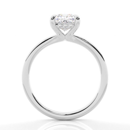 Princess Platinum Solitaire Diamond Rings