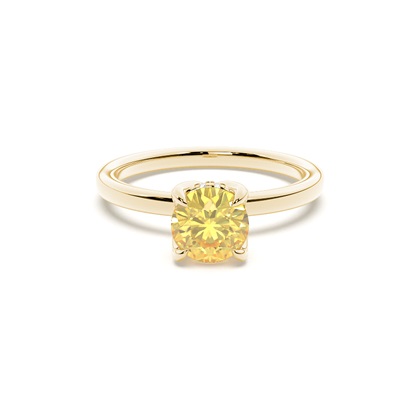 Yellow Gold Yellow Diamond Engagement Rings