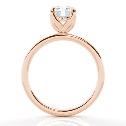 Rotgold Solitärringe Diamantringe