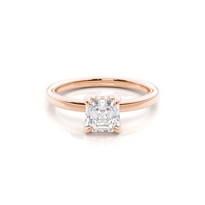 Rose Gold Solitaire Diamond Rings