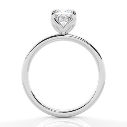 Cushion Solitaire Diamond Rings