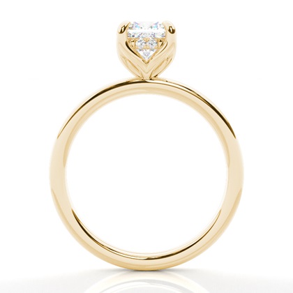 2.00 Carat Gelbgold Halo Verlobungsringe