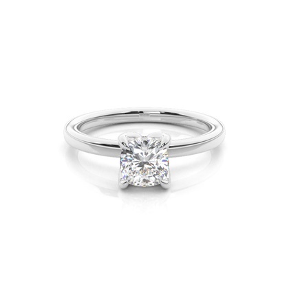 Cushion Solitaire Diamond Rings