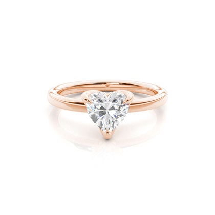 Rose Gold Solitaire Diamond Rings