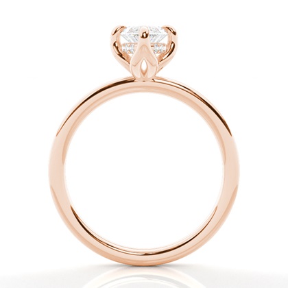 Marquise Rose Gold Solitaire Engagement Rings