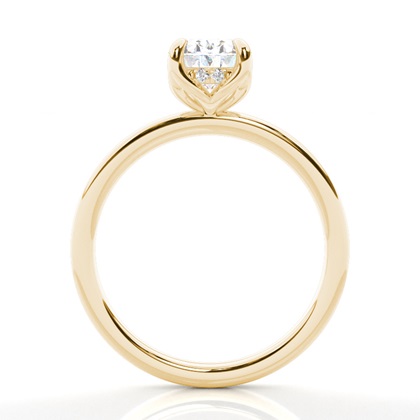3.00 Carat Yellow Gold Halo Engagement Rings