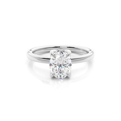 Oval Halo Diamond Engagement Rings
