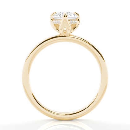 2.00 Carat Gelbgold Solitärringe Verlobungsringe