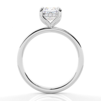 3.00 Carat Platin Halo Verlobungsringe
