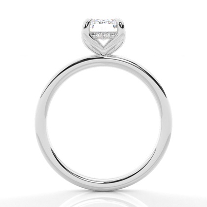 Radiant White Gold Halo Engagement Rings