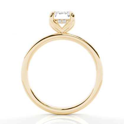 Radiant Yellow Gold Halo Engagement Rings
