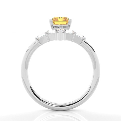 Kombinierter Ehering Gelber Diamantring