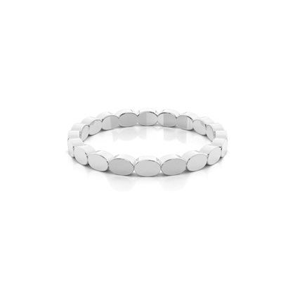 Plain metal stackable ring
