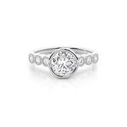 Vintage Diamant-Verlobungsring in Closs-Fassung