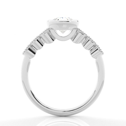 Vintage Diamant-Verlobungsring in Closs-Fassung