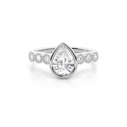 Pear Shaped Diamond Engagement Rings