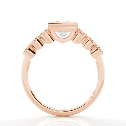 Vintage Diamant-Verlobungsring in Closs-Fassung