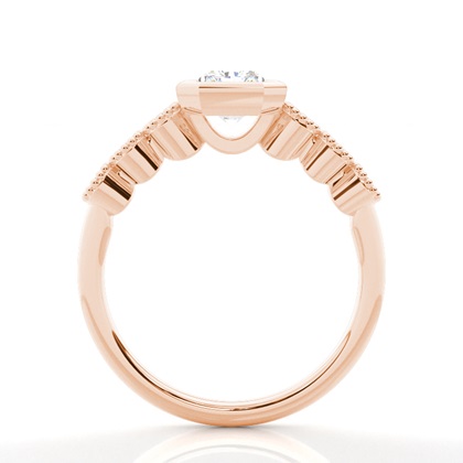 Vintage Diamant-Verlobungsring in Closs-Fassung