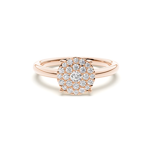 Diamond Cluster Engagement Rings