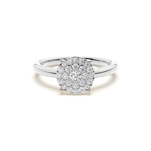 Diamond Cluster Engagement Rings