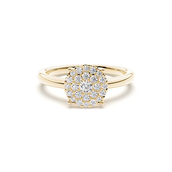 Diamond Cluster Engagement Rings