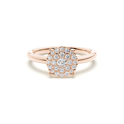 Rose Gold Promise Diamond Rings