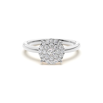 Diamond Cluster Engagement Rings
