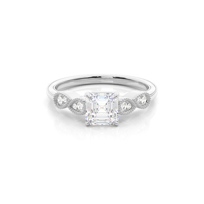 Asscher Diamond Rings