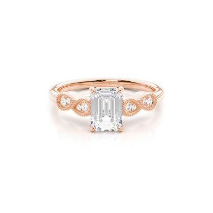 Emerald Cut Diamond Engagement Rings