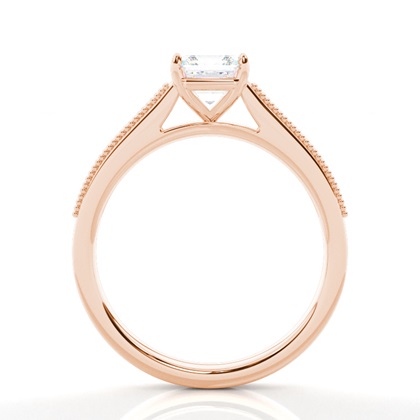 Vintage Baguette-Diamanten Verlobungsring