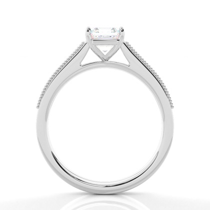 Vintage Baguette-Diamanten Verlobungsring