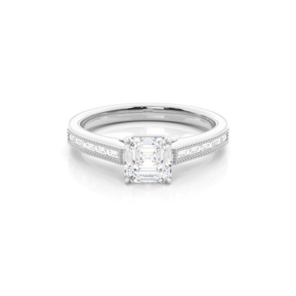 Asscher Diamond Rings