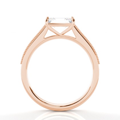 Vintage Baguette-Diamanten Verlobungsring