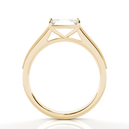 Vintage Baguette-Diamanten Verlobungsring