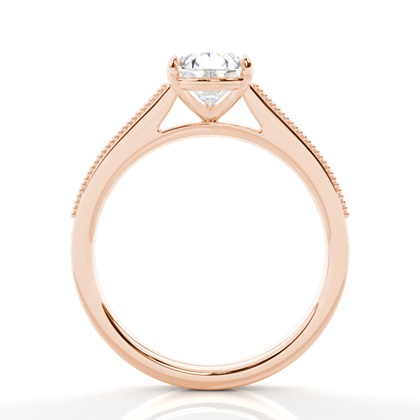 Vintage Baguette-Diamanten Verlobungsring