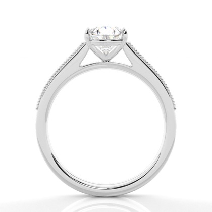 Vintage Baguette-Diamanten Verlobungsring