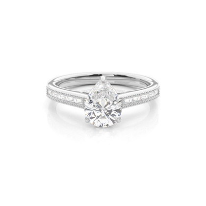 Pear Shaped Diamond Engagement Rings
